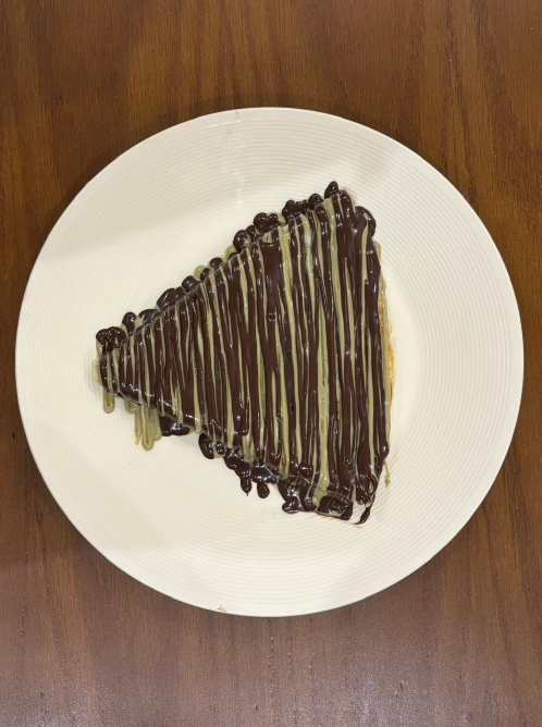 Crêpe de pistache + chocolat